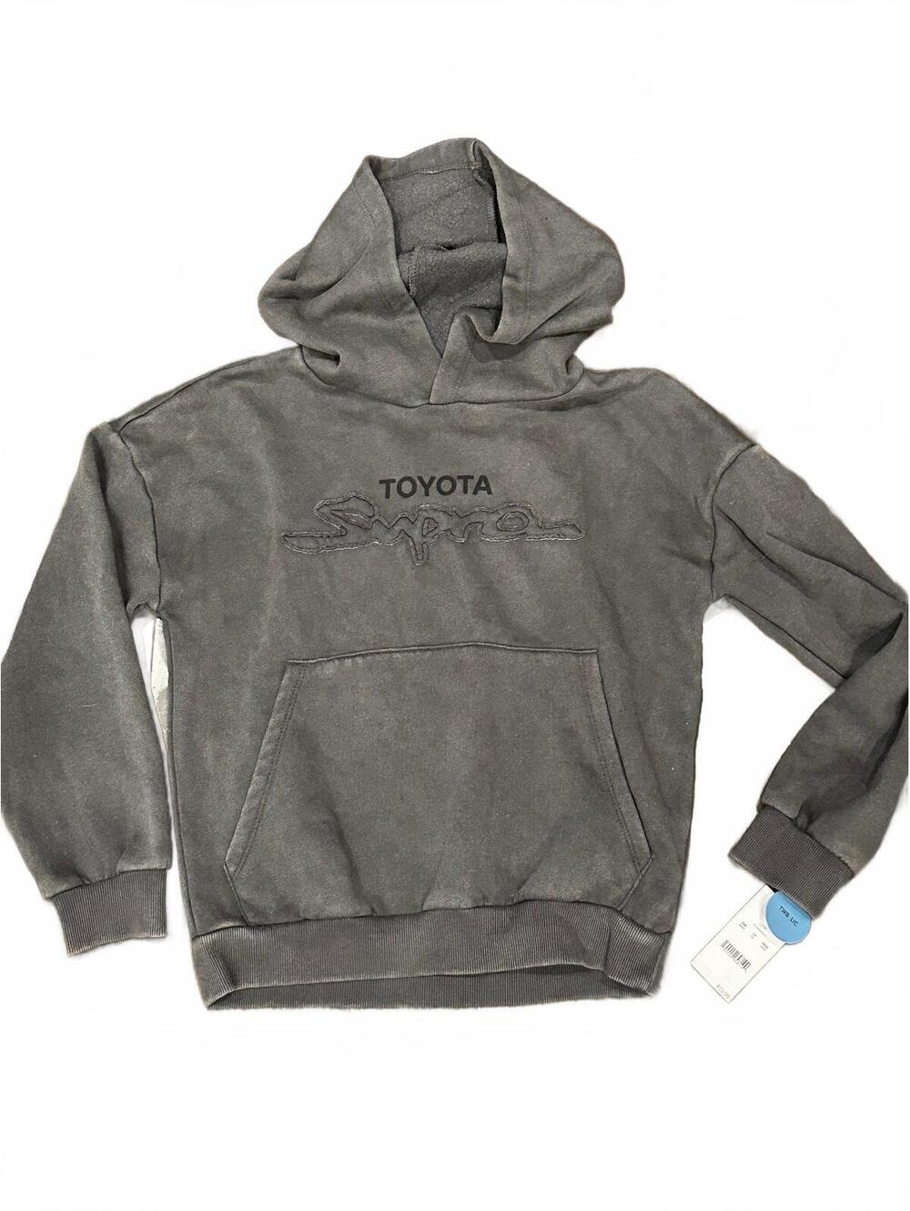Toyota Supra Grey Boys Hoodie Sweatshirt Sz M NWT
